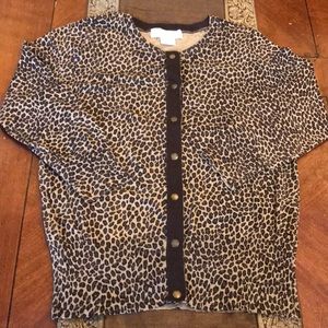 Michael Kors Leopard Cardigan